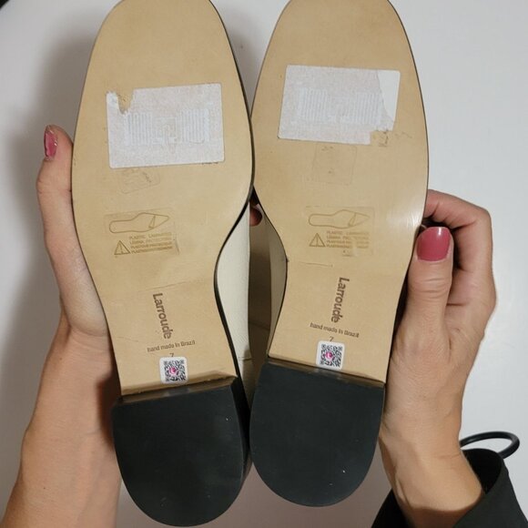 NEW Larroude Barb Boots Ivory Floater Womens 7 Boho Cottagecore Chic Designer - Picture 10 of 11